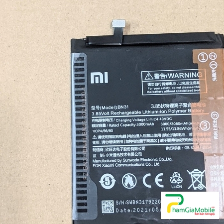 Pin Xiaomi Redmi Note 5A Mã BN31 Zin New